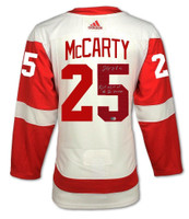 Darren McCarty Autographed Detroit Red Wings Authentic Adidas Jersey w/ "Fight Night At The Joe 3/26/97" - White