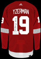 Steve Yzerman Autographed Detroit Red Wings Authentic Adidas Jersey  w/ "HOF 09" - Red