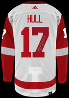 Brett Hull Autographed Detroit Red Wings Authentic Adidas Jersey - White