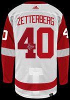 Henrik Zetterberg Autographed Detroit Red Wings Authentic Adidas Jersey - White