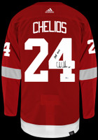 Chris Chelios Autographed Detroit Red Wings Authentic Adidas Jersey w/ "HOF 2013" - Red