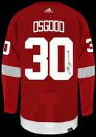 Chris Osgood Autographed Detroit Red Wings Authentic Adidas Jersey - Red