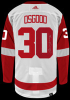 Chris Osgood Autographed Detroit Red Wings Authentic Adidas Jersey - White