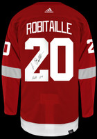 Luc Robitaille Autographed Detroit Red Wings Authentic Adidas Jersey w/ "HOF 09" - Red