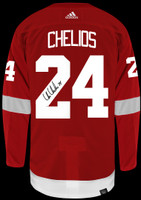 Chris Chelios Autographed Detroit Red Wings Authentic Adidas Jersey - Red