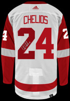 Chris Chelios Autographed Detroit Red Wings Authentic Adidas Jersey - White