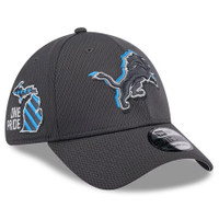 Detroit Lions New Era 39THIRTY 2024 NFL Draft Flex Fit Hat - Graphite