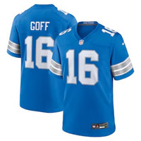 Jared Goff Detroit Lions Nike 2024 Game Jersey - Blue