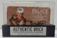 Bill Laimbeer Autographed Palace of Auburn Hills Brick with Case