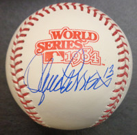 Lance Parrish Autographed 1984 World Series Logo Baseball
