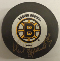 Phil Esposito Autographed Boston Bruins Puck
