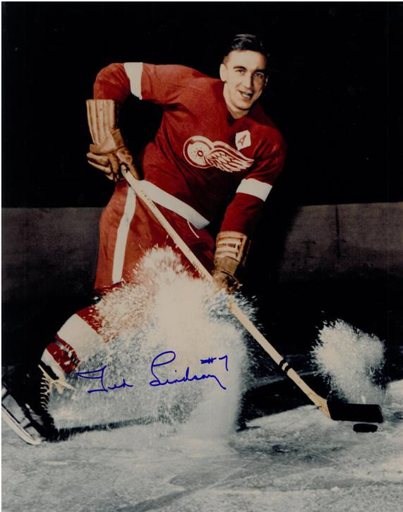 Ted Lindsay, Detroit Red Wings Captain, 1952- Blank Card
