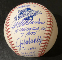 Jack Morris & John Smoltz Game 7 Duel Inscribed 1991 World Series Ball