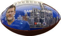 Sam LaPorta Autographed Big Time Bats Printed Football (Pre-Order)