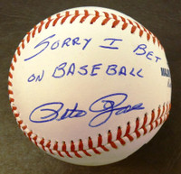 Pete Rose Autographed Baseball - Official Major League Ball w/ "Sorry I Bet On Baseball"
