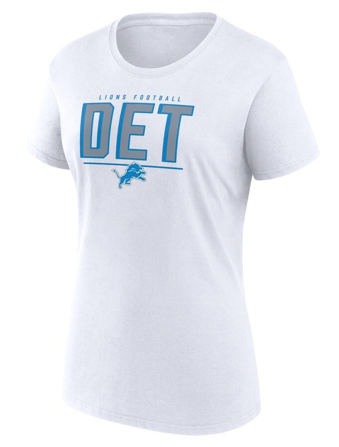 Detroit Lions Women's Fanatics White Cheerleader T-Shirt