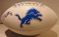 Penei Sewell Autographed Detroit Lions White Panel Football