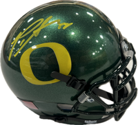 Penei Sewell Autographed Oregon Ducks Schutt Mini Helmet