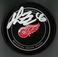 Henrik Zetterberg Autographed Detroit Red Wings Game Puck