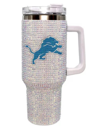 Detroit Lions Memory Company 46oz Bling Colossal Tumbler - Detroit