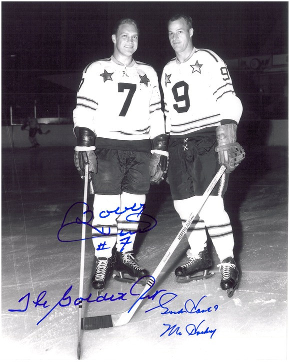 Gordie Howe Autographed 8X10 Photo (vs. Boston) – Frozen Pond