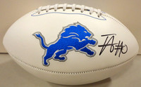 Terron Arnold Autographed Detroit Lions White Panel Football
