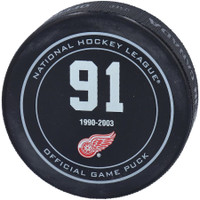 Sergei Fedorov Detroit Red Wings Hall of Fame Celebration Night Official Game Puck