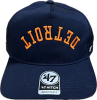 Detroit Tigers Men's 47 Brand Hitch Navy Turned Over Adjustable Hat