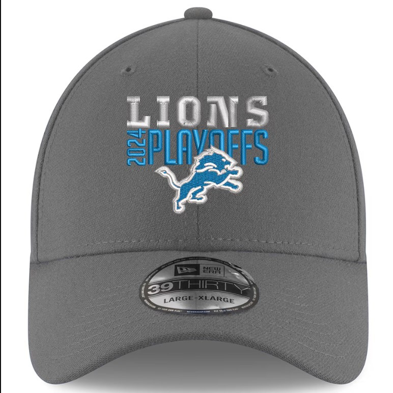 【海外限定】New Era 9FIFTY NFL Detroit Lions 2024 Playoffs Detroit Lions New Era 2024 NFL Playoffs 39THIRTY Flex Hat