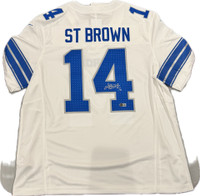 Amon-Ra St. Brown Autographed Detroit Lions Vapor Limited 2024 Jersey - White