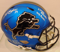 Jake Bates Autographed Detroit Lions 2024 Alternate Full Size Authentic Helmet w/ 2 Inscriptions