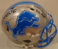 Jake Bates Autographed Detroit Lions 2024 On-Field Full Size Authentic Helmet w/ 2 Inscriptions