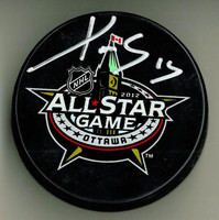 Pavel Datsyuk Autographed 2012 All-Star Game Souvenir Puck