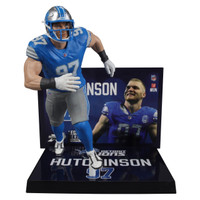 Aidan Hutchinson Autographed Detroit Lions NFL 7" Figure McFarlane's SportsPicks - Blue (Pre-Order)