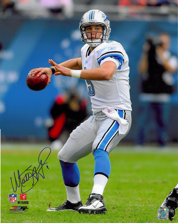 Matthew Stafford Signed Autographed Detroit Lions 8x10 inch Photo PSA//DNA Authenticity Stafford Sticker