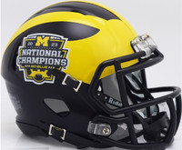 JJ McCarthy Autographed Michigan 2023 National Champs Full Size Authentic Helmet (Show Pre-Order)