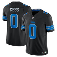 Jahmyr Gibbs Autographed Detroit Lions Black Motor City Nike Vapor F.U.S.E. Limited Jersey (Show Pre-Order)