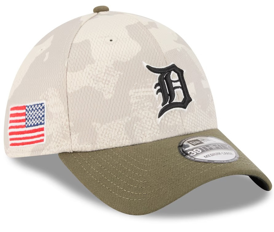 Detroit Tigers New Era 2025 Armed Forces Day 39THIRTY Flex Hat