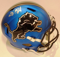 DJ Reed Autographed Detroit Lions Speed Alternate Full Size Replica Helmet