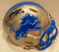 Jared Goff Autographed Detroit Lions Speed 2024 On Field Mini Helmet