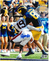 Hogan Hansen Autographed University of Michigan 8x10 Photo #1