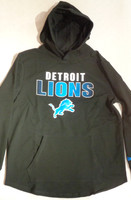 Detroit Lions Men's New Era Tri-Blend Hoodie - Black