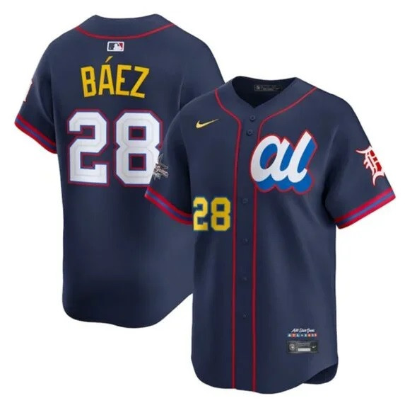 Javier Baez Men's Detroit Tigers Nike 2025 All-Star Jersey