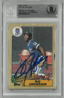 Bo Jackson Autographed 1987 Topps Rookie Card