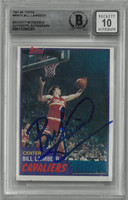 Bill Laimbeer Autographed 10 Grade 1981/82 Topps Rookie Card