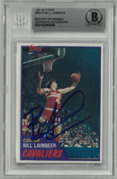 Bill Laimbeer Autographed 1981/82 Topps Rookie Card