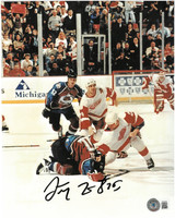 Darren McCarty Autographed 8x10 Photo #1 - Fight vs. Claude Lemieux (Black Paint)