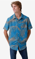 Detroit Lions Men's FOCO Hawaiian Button Up Shirt