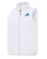 Detroit Lions Women's Antigua Experience Full-Zip White Vest