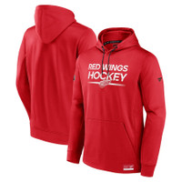 Detroit Red Wings Men's Fanatics Red Authentic Pro Fleece Pullover Hoodie